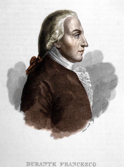 Portret van Francesco Durante. Italiaanse muzikant (Frattamaggiore) door Unknown artist