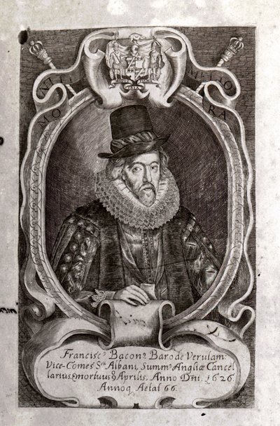 Portret van Francis Bacon (1561 - 1626) door Unknown artist