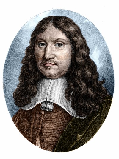 Portret van Francois Eudes de Mezeray (1610-1683) Franse historicus. door Unknown artist