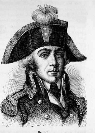 Portret van Francois Hanriot (1761-1794), Franse revolutionair door Unknown artist