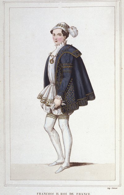 Portret van Frans II (1544 - 1560), koning van Frankrijk door Unknown artist