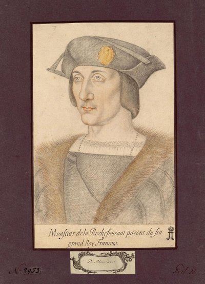 Portret van François I de La Rochefoucauld, graaf van La Rochefoucauld door Unknown artist