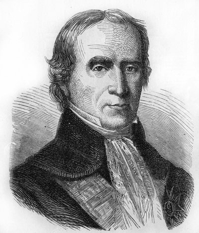 Portret van François Barbé Marbois. 1745-1837. Consul in de Verenigde Staten en vervolgens intendant in Santo Domingo. Gravure uit 1866 door Unknown artist