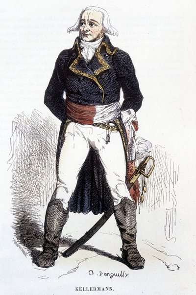 Portret van François Christophe Kellerman (gravure) door Unknown artist