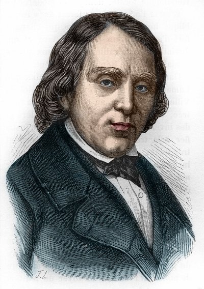 Portret van François Vincent Raspail (1794-1878), Franse bioloog, chemicus en politicus. door Unknown artist