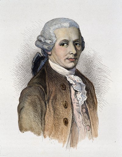 Portret van Franz Joseph Haydn (1732-1809) componist - gravure door Unknown artist
