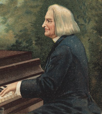 Portret van Franz Liszt (1811-1886), Hongaarse pianocomponist en pianist door Unknown artist