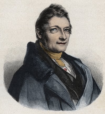 Portret van Franz Xaver Gabelsberger, Engelse uitvinder door Unknown artist