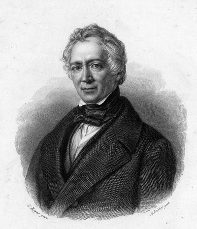 Portret van Friedrich Ludwig von Raumer, Duitse historicus (1781-1873). door Unknown artist