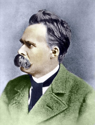 Portret van Friedrich Nietzsche (1844 - 1900) door Unknown artist