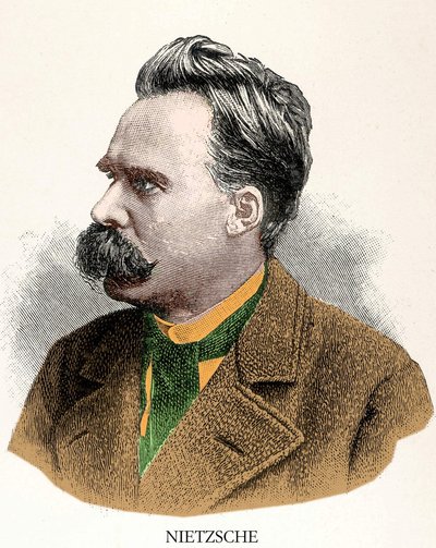 Portret van Friedrich Nietzsche (1844 - 1900) door Unknown artist