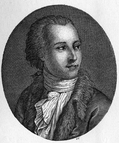 Portret van Gaetano Filangeri (1752-1788). Italiaanse jurist en pedagoog door Unknown artist