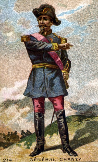 Portret van Generaal Chanzy (1823 - 1883). Chromolithografie van het einde van de 19e eeuw door Unknown artist