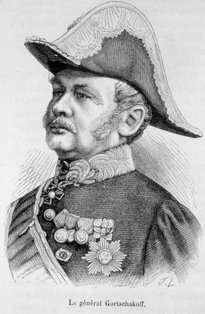 Portret van Generaal Gortschakoff door Unknown artist