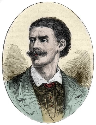 Portret van Georg August Schweinfurth (1836-1925) Duitse ontdekkingsreiziger, botanicus en antropoloog (gravure uit 