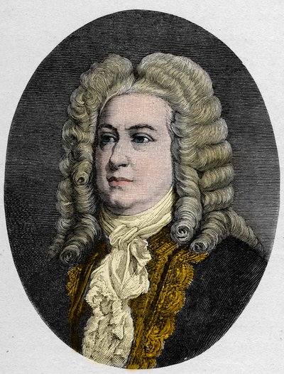 Portret van George Frederick Handel (Georg Friedrich Handel) door Unknown artist
