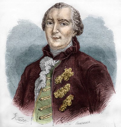 Portret van Georges Louis Buffon (1707-1788), Franse natuuronderzoeker en schrijver door Unknown artist