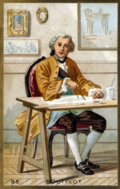 Portret van Germain Soufflot (1713 - 1780), Franse architect door Unknown artist