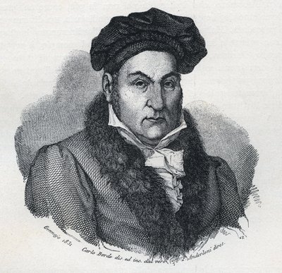 Portret van Giandomenico Romagnosi, Italiaanse filosoof en advocaat door Unknown artist