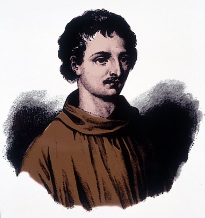 Portret van Giordano Bruno (1548 - 1600) door Unknown artist