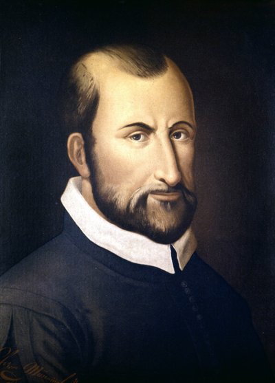 Portret van Giovanni Pierluigi Da Palestrina (1525 - 1594), Italiaanse componist. door Unknown artist