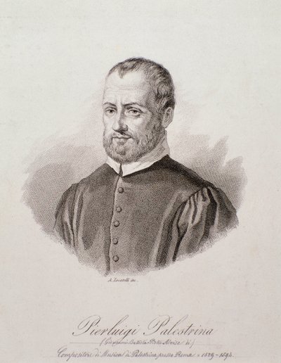 Portret van Giovanni Pierluigi da Palestrina door Unknown artist