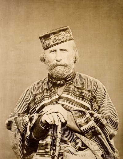 Portret van Giuseppe Garibaldi (1807-1882) 1865 door Unknown artist
