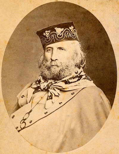 Portret van Giuseppe Garibaldi (1807-1882) 1875 door Unknown artist