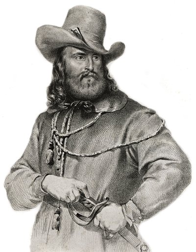 Portret van Giuseppe Garibaldi (1807-1882), generaal, Italiaans patriot en leider door Unknown artist