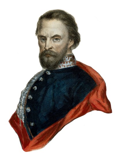 Portret van Giuseppe Garibaldi door Unknown artist
