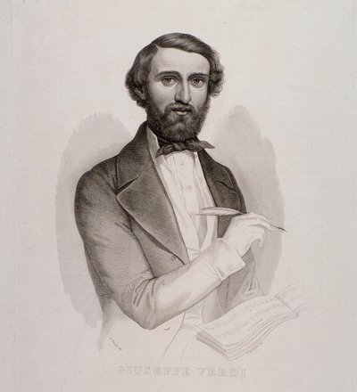 Portret van Giuseppe Verdi door Unknown artist