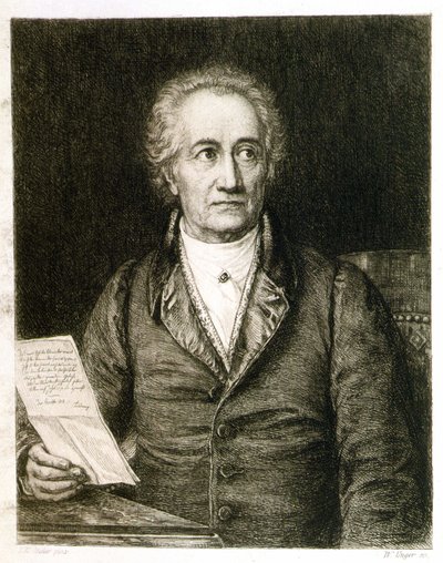 Portret van Goethe door Unknown artist