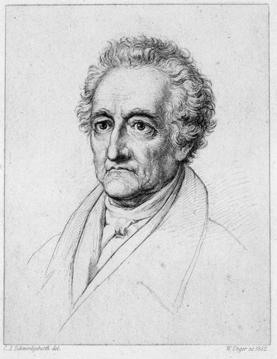 Portret van Goethe door Unknown artist