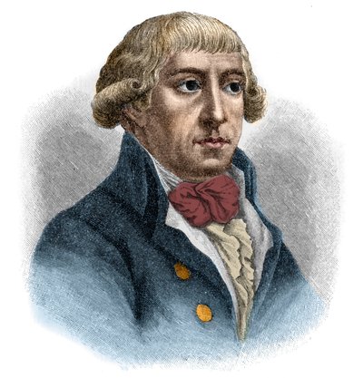 Portret van Gottfried August Bürger. door Unknown artist