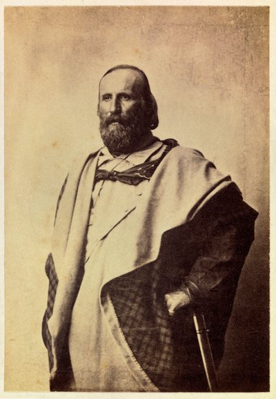 Portret van Giuseppe Garibaldi (1807-1882), Privécollectie door Unknown artist