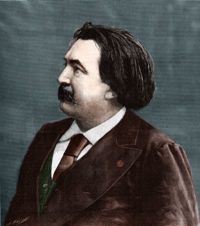 Portret van Gustave Doré (1832-1883), Franse schilder en tekenaar. door Unknown artist