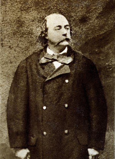 Portret van Gustave Flaubert (1821-1880), Franse schrijver. door Unknown artist