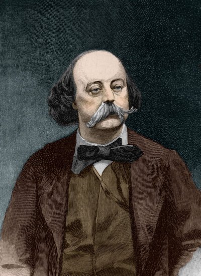 Portret van Gustave Flaubert (1821 - 1880) door Unknown artist