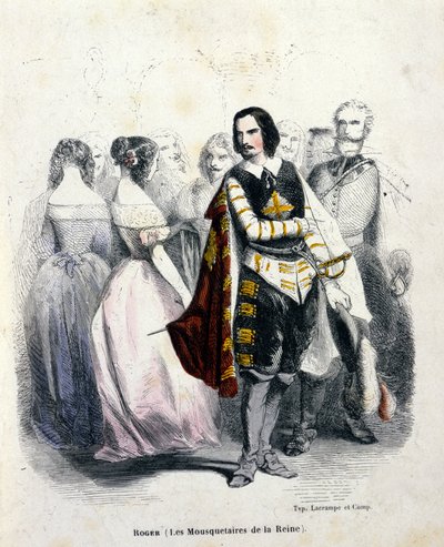 Portret van Gustave Roger, Franse tenor, in 