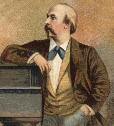 Portret van Hans von Bülow (1830 - 1894). door Unknown artist