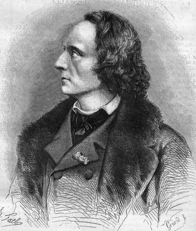 Portret van Henri Litolff (1818-1891), Franse pianist en componist door Unknown artist