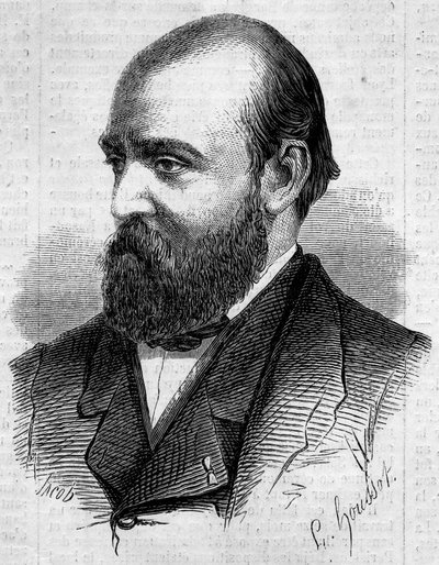 Portret van Henry Murger (1822-1861), Franse schrijver. Gravure in 