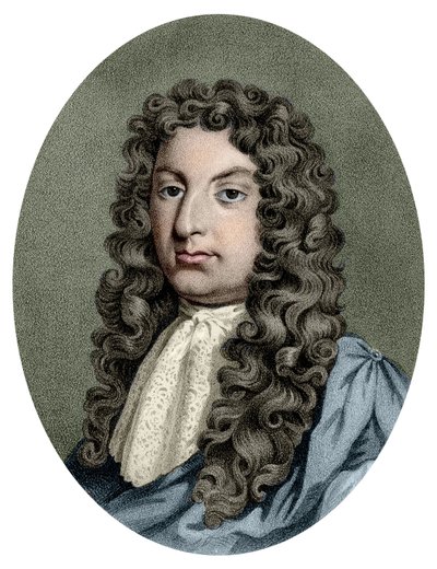 Portret van Henry Purcell (1659 - 1695), Britse componist. door Unknown artist