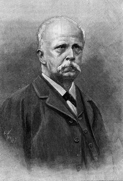 Portret van Hermann Louis Ferdinand von Helmholtz (1821-1894), Duitse natuurkundige en fysioloog. Gravure in 
