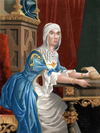 Portret van Isabella I de Katholieke (1451 - 1504), Koningin van Castilië naar 