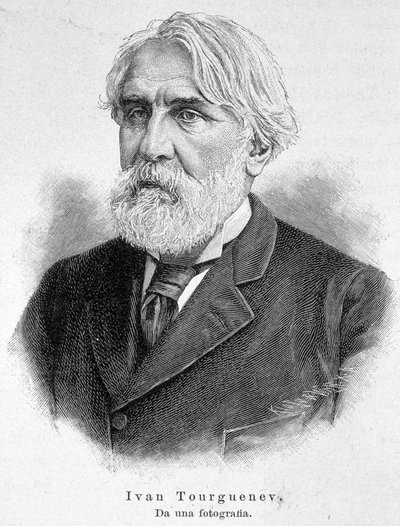 Portret van Ivan Turgenjev (1818-1883) door Unknown artist
