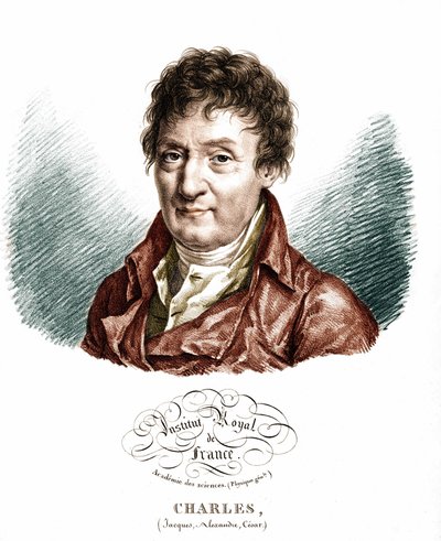 Portret van Jacques Alexandre César Charles (1746-1823), Franse natuurkundige door Unknown artist