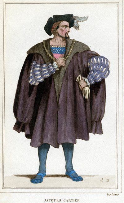 Portret van Jacques Cartier (1491 - 1557) door Unknown artist