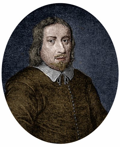 Portret van Jakob Bohme (of Boehme) (1575-1624) Duitse filosoof en mysticus. Gravure uit de 17e eeuw door Unknown artist