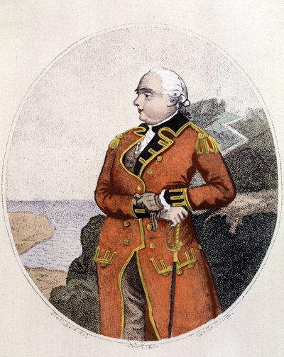 Portret van James Cook (1728 - 1779) door Unknown artist